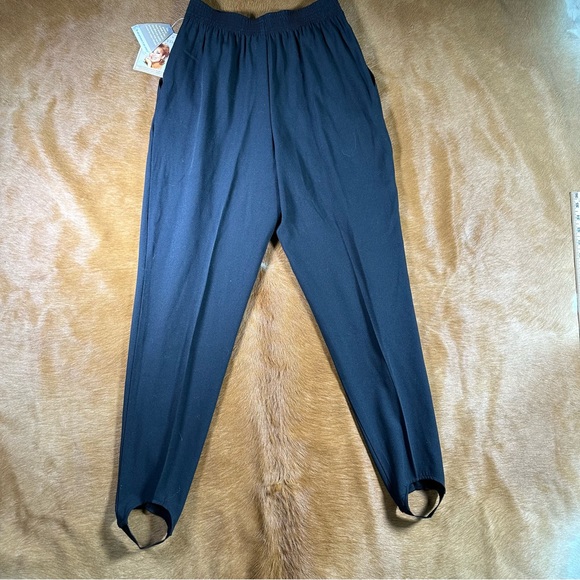 Vintage 80s 90s Deadstock Kathie Lee Collection Dresspants with Stirrups - Picture 2 of 6